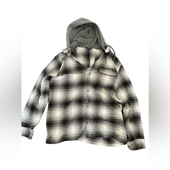 100% Cotton Black and White Hoodie Shirt - Picture 3 of 4